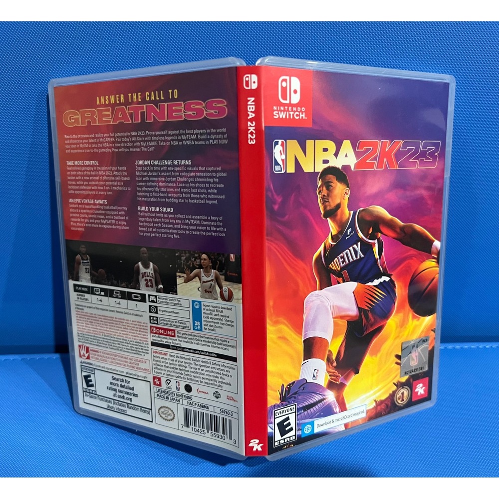 NBA 2K23 Nintendo Switch Video Game Basketball Sports 2K Standard Edition Case